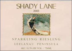 Wine:Shady Lane Cellars 2005 Sparkling Riesling  (Leelanau Peninsula)