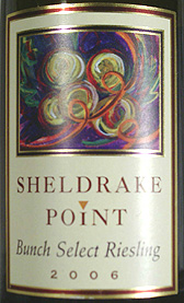 Sheldrake Point Vineyard 2006 Bunch Select Riesling  (Finger Lakes)