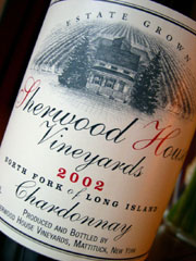 Sherwood House Vineyards 2002 Chardonnay  (North Fork of Long Island)