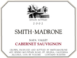 Wine: Smith-Madrone Vineyards & Winery 2002 Cabernet Sauvignon  (Spring Mountain District)