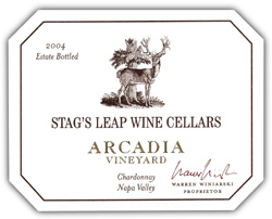 Stag's Leap Wine Cellars 2004 Chardonnay, Arcadia Vineyard (Napa Valley)