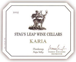 Stag's Leap Wine Cellars 2005 Karia Chardonnay  (Napa Valley)