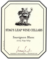 Stag's Leap Wine Cellars 2005 Sauvignon Blanc  (Napa Valley)