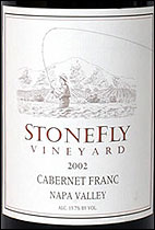 StoneFly Cab Franc Napa Valley 2002