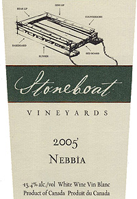 Wine:Stoneboat Vineyards 2005 Nebbia, Home Vineyard (Okanagan Valley)