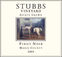 Stubbs Vineyard 2004 Pinot Noir, Estate (Marin County)