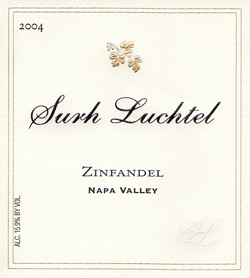 Surh-Luchtel Cellars 2004 Zinfandel  (Napa Valley)