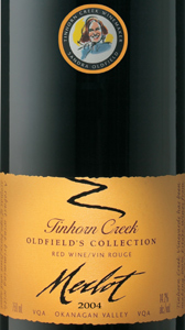 Tinhorn Creek Vineyards 2004 Oldfield's Collection Merlot  (Okanagan Valley)