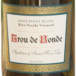 Wine:Trou de Bonde 2005 Pinot Blanc, Bien Nacido Vineyard (Block D) (Santa Maria Valley)
