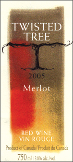 Wine:Twisted Tree Vineyards and Winery 2005 Merlot  (Okanagan Valley)