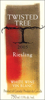 Wine:Twisted Tree Vineyards and Winery 2005 Riesling  (Okanagan Valley)