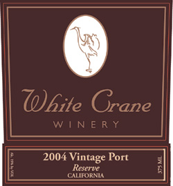 Wine:White Crane Winery 2004 Vintage Port Reserve  (California)