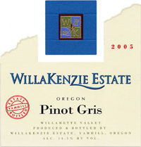 Willakenzie Estate Winery  2005 Pinot Gris  (Willamette Valley)