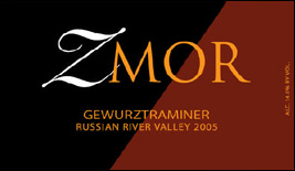 Wine:ZMOR Winery 2005 Dry Gewurtztraminer, Martinelli Vineyard (Russian River Valley)