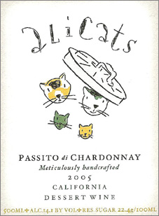 Wine:Alicats Winery 2005 Passito di Chardonnay  (Cienega Valley)