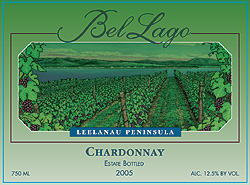 Wine:Bel Lago Winery & Vineyards 2005 Chardonnay, Estate (Leelanau Peninsula)