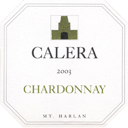 Wine:Calera Wine Company 2003 Chardonnay  (Mount Harlan)
