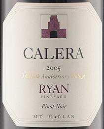 Calera Wine Company 2005 Pinot Noir, Ryan Vineyard (Mount Harlan)