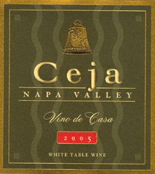 Wine:Ceja Vineyards 2005 Vino de Casa White  (Napa Valley)