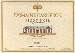 Wine:Domaine Carneros 2004 Pinot Noir, Estate (Carneros ~ Los Carneros)