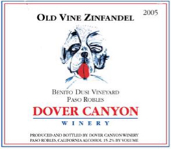 Dover Canyon Winery 2005 Old Vine Zinfandel, Dusi Vineyards (Paso Robles)