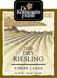 Wine:Dr. Frank's Vinifera Wine Cellars 2006 Dry Riesling  (Finger Lakes)