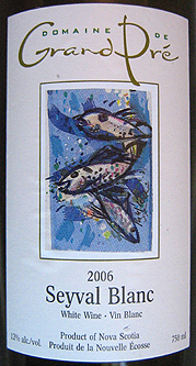 Domaine de Grand Pre 2006 Seyval Blanc  (Nova Scotia)