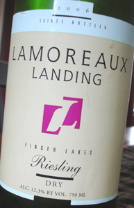 Lamoreaux Landing Wine Cellars 2006 Riesling  (Finger Lakes)
