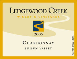 Wine:Ledgewood Creek Winery & Vineyards 2005 Chardonnay  (Suisun Valley)