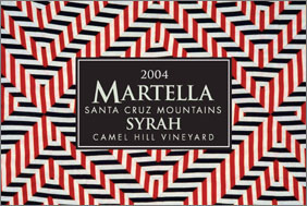 Wine:Michael Martella Wines 2004 Syrah, Camel Hill Vineyard (Santa Cruz Mountains)