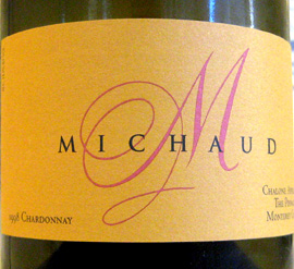Michaud Vineyard and Winery 1998 Chardonnay, Estate (Chalone)