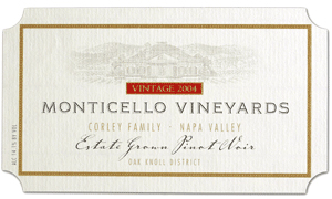 Monticello Vineyards|Corley Family Napa Valley 2006 Pinot Noir, Estate (Oak Knoll District of Napa Valley)