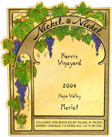 Wine:Nickel & Nickel 2004 Merlot, Harris Vineyard (Oakville)