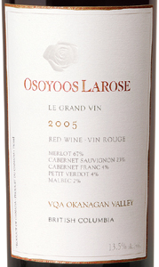 Wine:Osoyoos Larose 2005 Le Grand Vin  (Okanagan Valley)