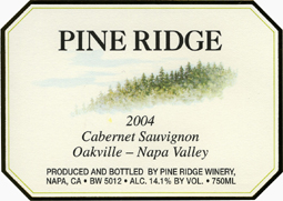 Pine Ridge Winery 2004 Cabernet Sauvignon  (Oakville)