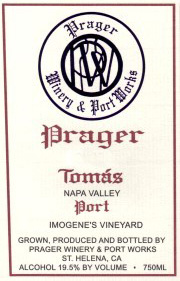 Wine:Prager Winery & Port Works 2004 Tomas Port  (Napa Valley)