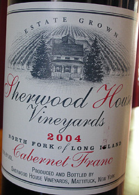 Sherwood House Vineyards 2004 Cabernet Franc  (North Fork of Long Island)