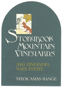 Wine: Storybook Mountain Vineyards 2003 Mayacamas Range Zinfandel  (Napa Valley)