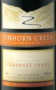 Tinhorn Creek Vineyards 2004 Cabernet Franc, Diamondback (Okanagan Valley)
