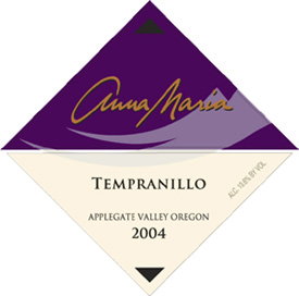 Wine:Valley View Winery 2004 Anna Maria Tempranillo  (Applegate Valley)