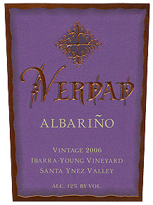 Verdad 2006 Albariño, Ibarra-Young Vineyard (Santa Ynez Valley)
