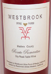 Wine: Westbrook Wine Farm  Rosato Romantico  (Madera)