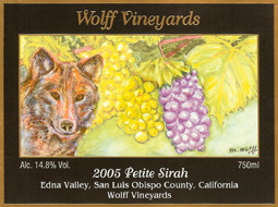 Wolff Vineyards 2005 Petite Sirah  (Edna Valley)