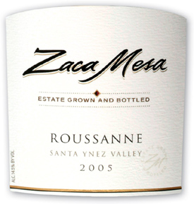 Zaca Mesa Winery 2005 Roussanne, Estate Grown & Bottled (Santa Ynez Valley)