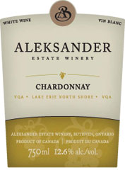 Aleksander Estate Winery-Chardonnay