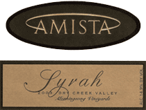 Amista Vineyards Syrah