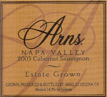 Arns Winery and Vineyards-Cab Sauv