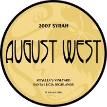 August West Wine-Syrah