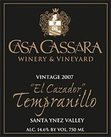 Casa Cassara Winery & Vineyard-Tempranillo