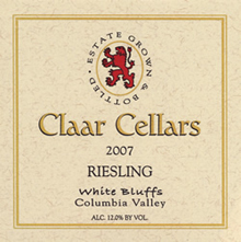 Claar Cellars-Riesling